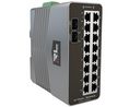 Industriell Ethernet-switch, RJ45-portar 16, Fiberportar 2SFP, 1Gbps, Lager 2 hanterat